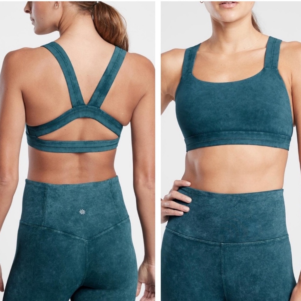 Athleta Shakti Garment Wash Sports Bra S. A-C No Padding